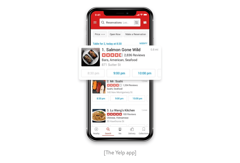 order food with yelp app